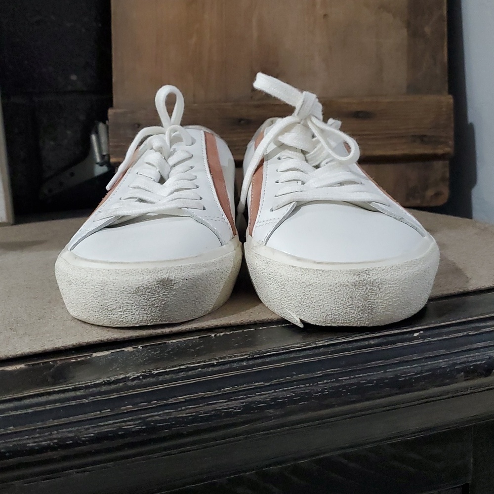 Madewell White Sneakers with Color Streak Detail - Picture 4 of 13